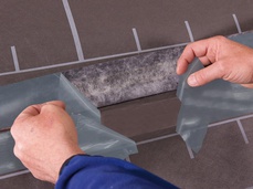 3. Réaliser le chevauchement et le collage des membranes