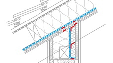 11. Raccord au pied de versant en cas de chevrons apparents continus : autre possibilité