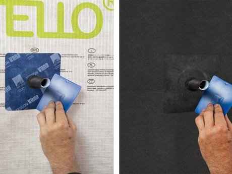 3. Coller la manchette